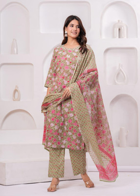 Fateh Enterprises Women Kurta Pant Dupatta Set