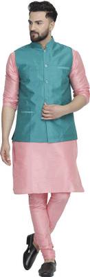 B BEN Men Kurta Pyjama Ethnic Jacket Set