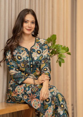 KJFAB Women Kurta Pant Set