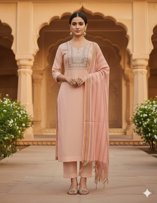 RICF ROYALS INDIA FASHION COLLECTION Women Kurti Pant Dupatta Set