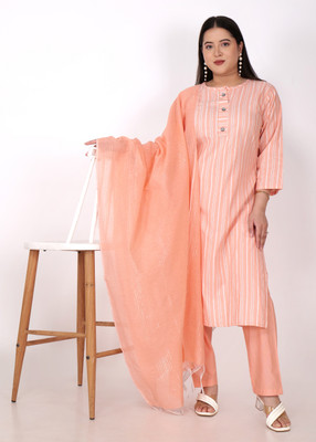 ClubElegant Women Kurti Pant Dupatta Set