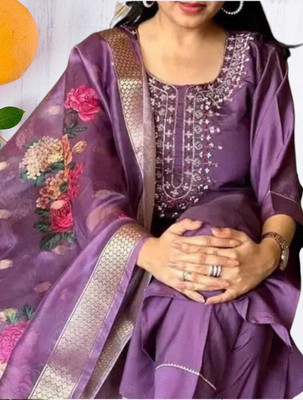Gulshan Embroidered Kurta, Salwar & Dupatta Set