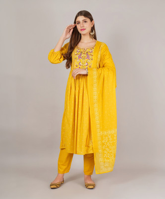 JAITRAAPPARELS Women Kurti Pant Dupatta Set