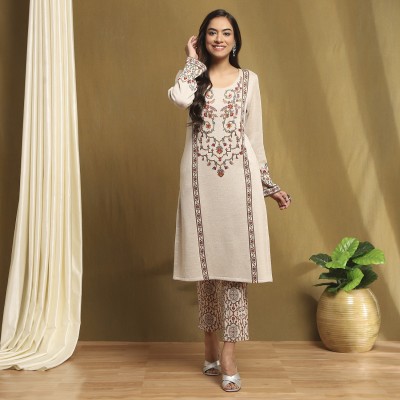 BIBA Women Kurta Pant Set