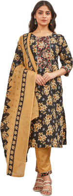 FADIFY FASHION Women Ethnic Top Pant Dupatta Set