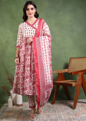 Hiva Trendz Floral Print Kurta, Trouser/Pant & Dupatta Set