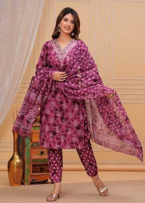 SHREE KRISHNA CREATION Women Kurti Pant Dupatta Set