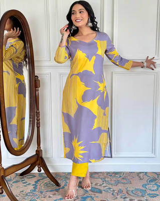 Bella Fashion Women Ethnic Top Palazzo Set