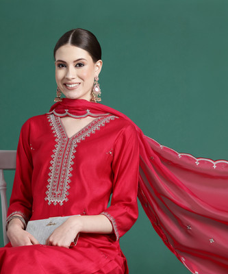 Indo Era Women Kurta Pant Dupatta Set