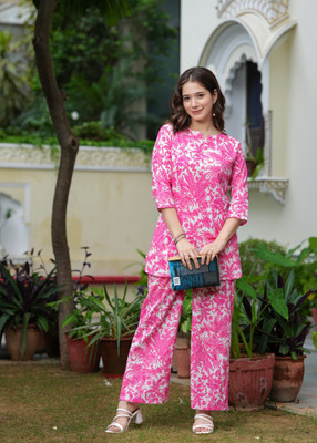 LIAPARO Top Palazzos Co-ords Set