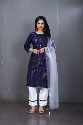 HOC's Women Kurta Pant Dupatta Set