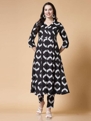 Rini and Niri Printed Kurta, Trouser/Pant & Dupatta Set