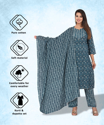 VISPI Women Kurti Pant Set
