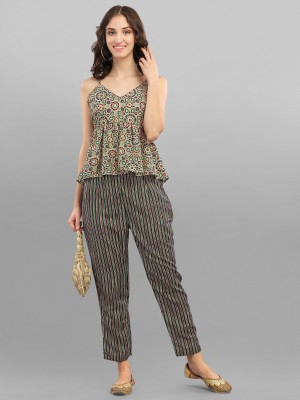 GUFRINA Women Ethnic Top Pant Set