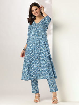 Janasya Women Kurti Pant Dupatta Set