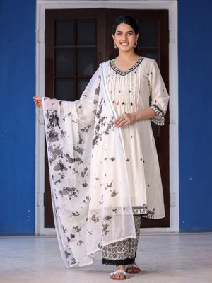 Juniper Women Kurta Palazzo Dupatta Set