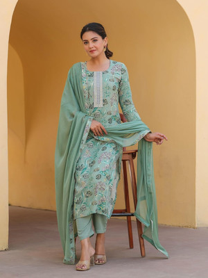 Rekha Tex Fab Women Kurti Pant Dupatta Set