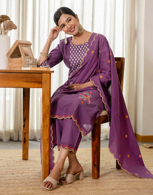 Skylee Women Kurta Pant Dupatta Set