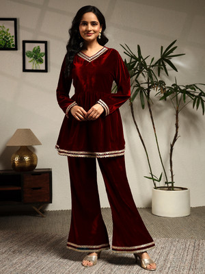 Leriya Fashion Women Kurta Palazzo Set