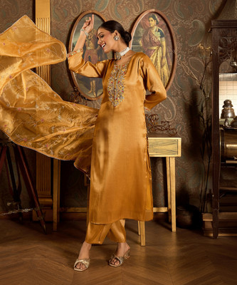 Indo Era Women Kurta Pant Dupatta Set