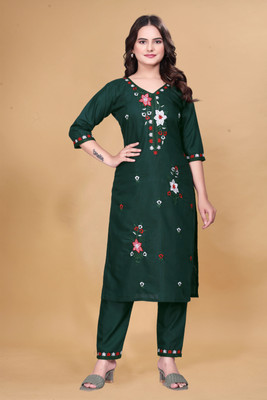 aaru creation Women Kurti Pant Set