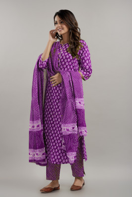 D K W Women Kurta Pant Dupatta Set