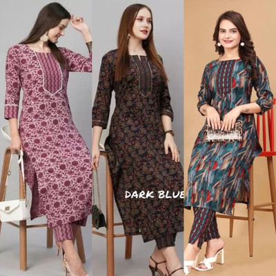YAGNIK FASHION Women Kurti Pant Set