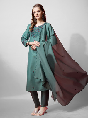 MAHAVI Women Kurta Pant Dupatta Set