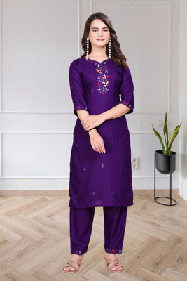 aaru creation Women Kurti Pant Set
