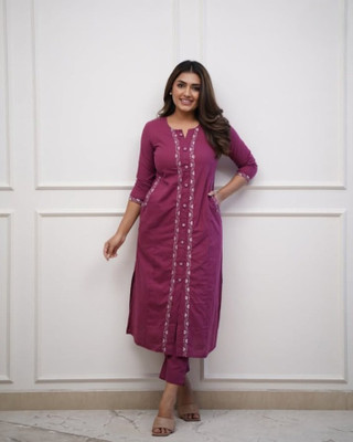 parthcreation Women Kurti Pant Set