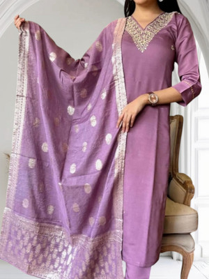 Rifashionl Women Kurta Pant Dupatta Set