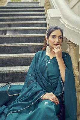 TRAHIMAM Women Kurti Pant Dupatta Set