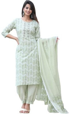 Aradhana Fashion Women Kurta Palazzo Dupatta Set