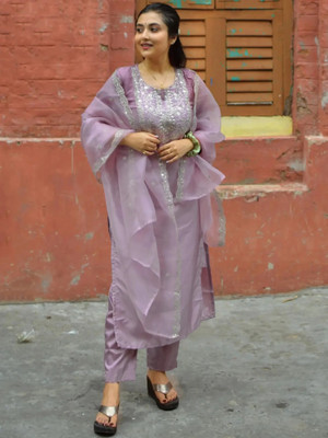 Trijal Fab Women Kurta Pant Dupatta Set