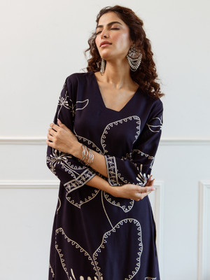 Indo Era Women Kurta Pant Set