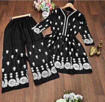 W E A R I A L Women Ethnic Top Palazzo Set