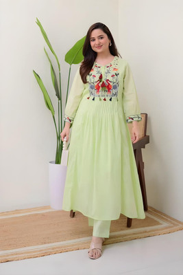 SumanHub Creation Women Kurti Pant Set