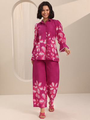 LIBAS Women Shirt Palazzo Set