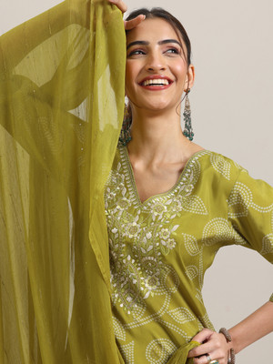 LIBAS Women Kurta Pant Dupatta Set