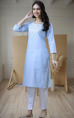 SHRA TEXTILE Women Kurti Pant Set