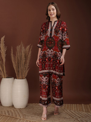 berrylicious Women Ethnic Top Palazzo Set