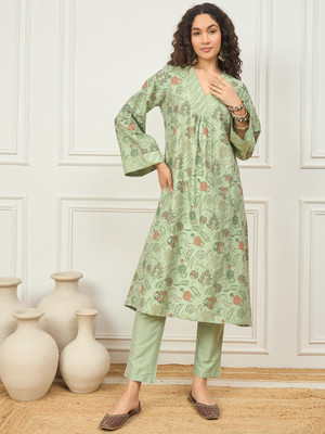 House of Pataudi Women Kurta Pant Set