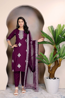 Bharat Origins Women Kurti Pant Dupatta Set