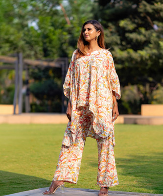 LIBAS Women Ethnic Top Palazzo Set