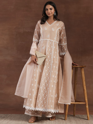 LIBAS Women Kurta Palazzo Dupatta Set