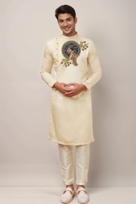 DEVOILER Men Kurta Pyjama Set