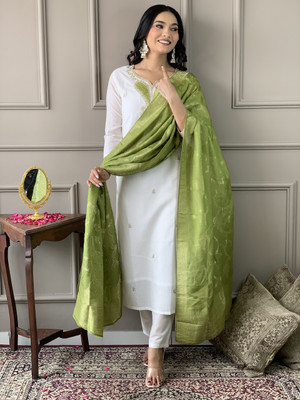BHUMIKA CREATION Embellished Kurta, Trouser/Pant & Dupatta Set