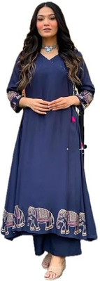 WishWorld Women Kurti Palazzo Set