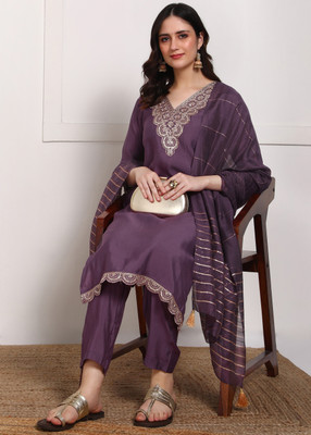 DSK STUDIO Women Kurti Pant Dupatta Set