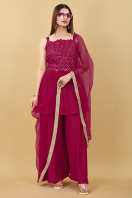 Sashay Boutique Women Kurta Sharara Dupatta Set